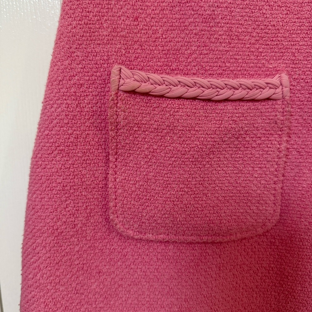 MAJE Barbie Pink Rapela Mini Dress w/ Braided Trim - Sz. 40 (US Sz. 8) - Picture 4 of 10